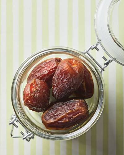 Why are dates used as a sweetener in place of sugar in “healthy” recipes?